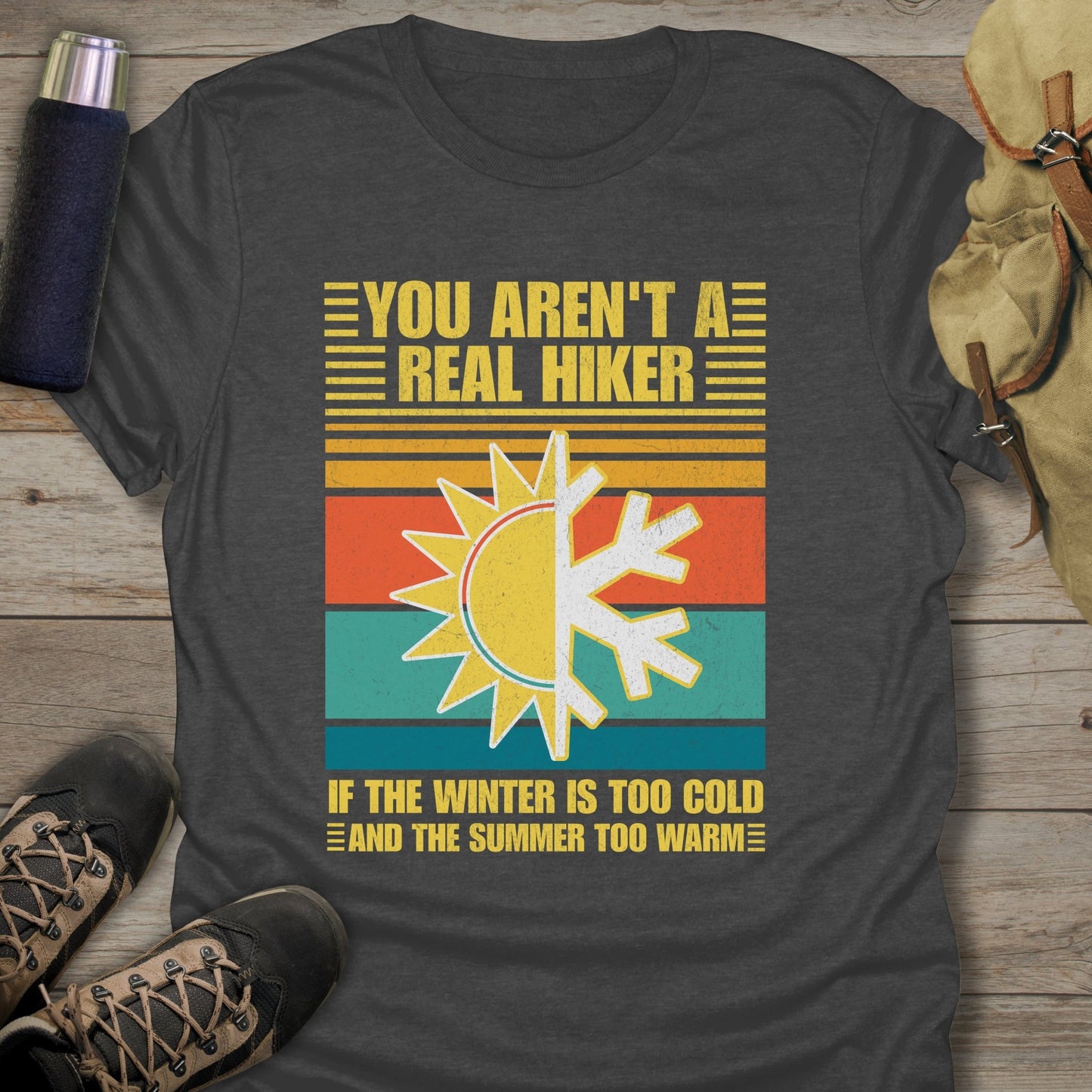 Shop our collection of funny hiking shirts for stylish hiking tee shirts that will make you stand out on the trails.