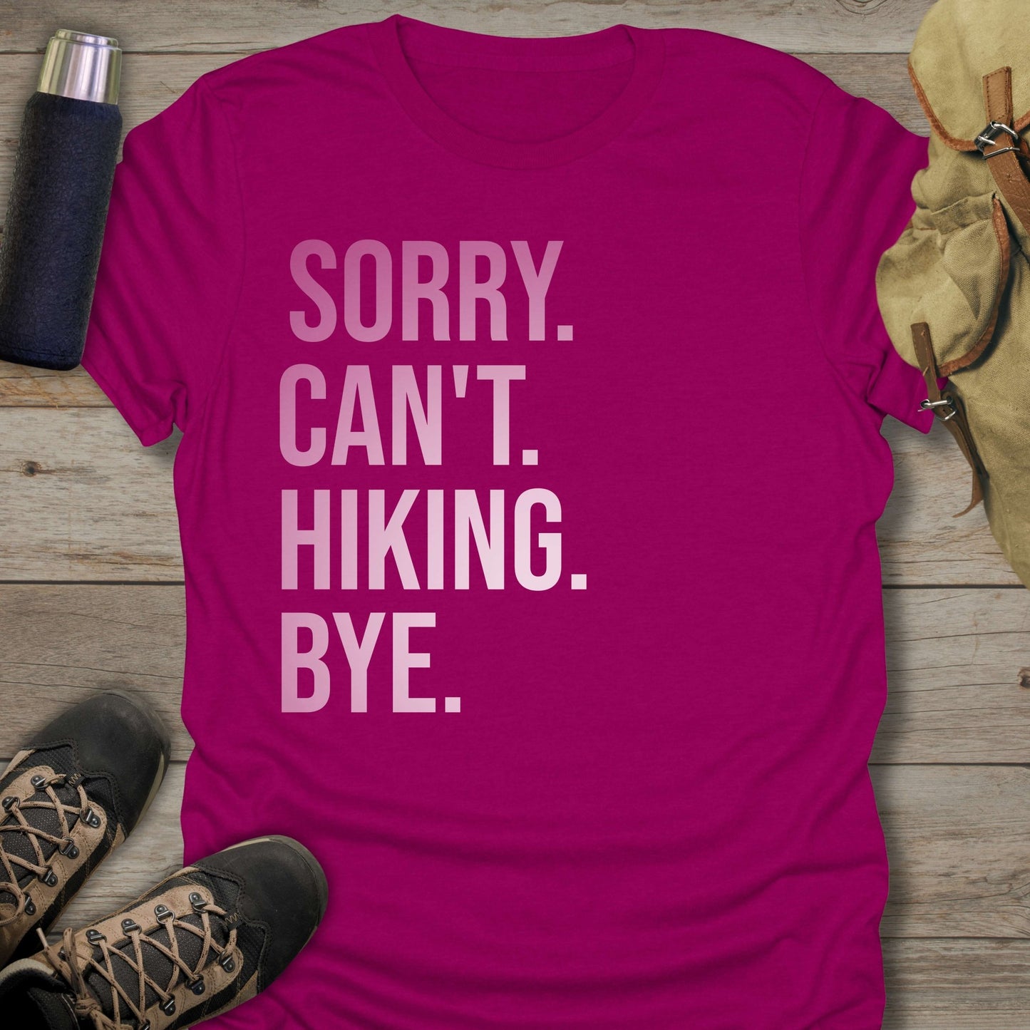 Shop our collection of funny hiking shirts for stylish hiking tee shirts that will make you stand out on the trails.